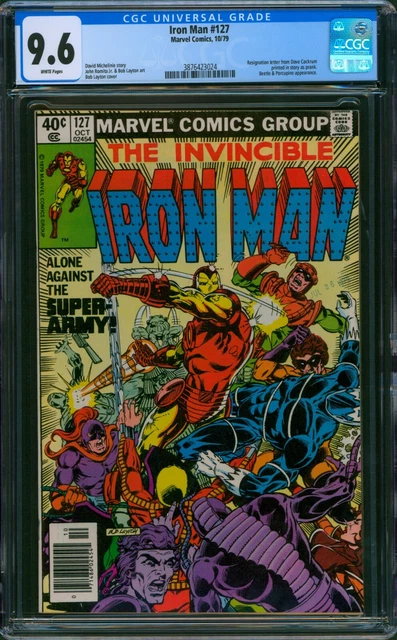 Invincible Iron Man #127 CGC 9.6 NM+ Wp Vs. Super Army Marvel 1979 Date Stamp 79