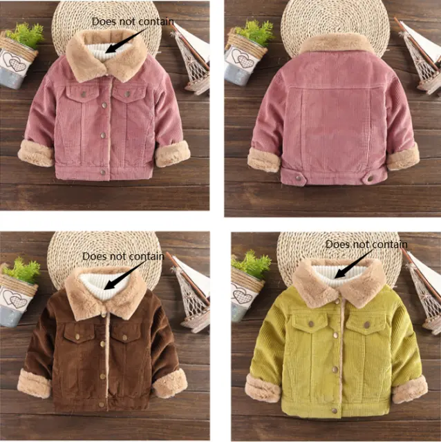 Toddler Baby Boys Winter Warm Thicken Coat Outerwear kids Boys Jacket Clothes