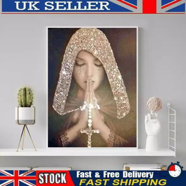5D DIY Full Drill Diamond Painting Beauty Embroidery Mosaic Craft Kit Decor UK