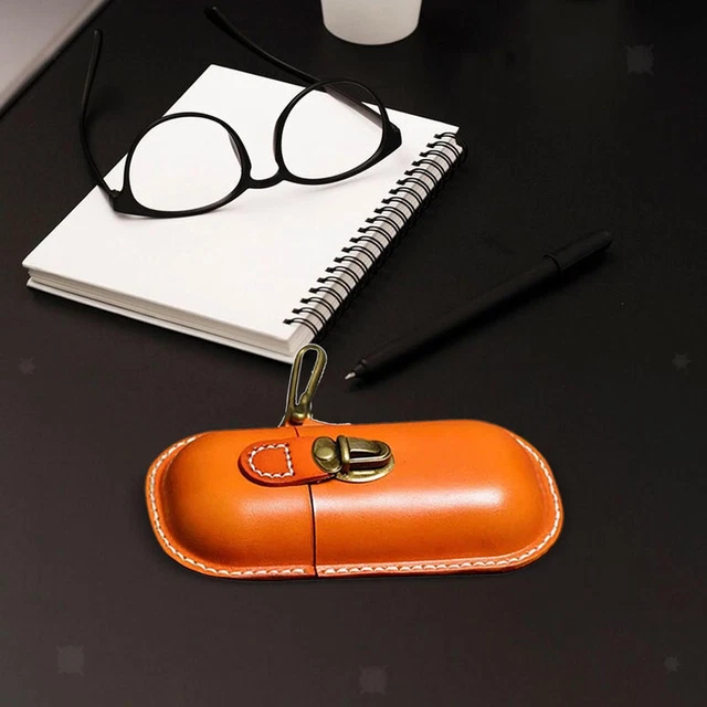 Étui à Lunettes Rigide Peint Main - Dessin Chat Et Souris - Artisanat Russe - Neuf Antichoc
