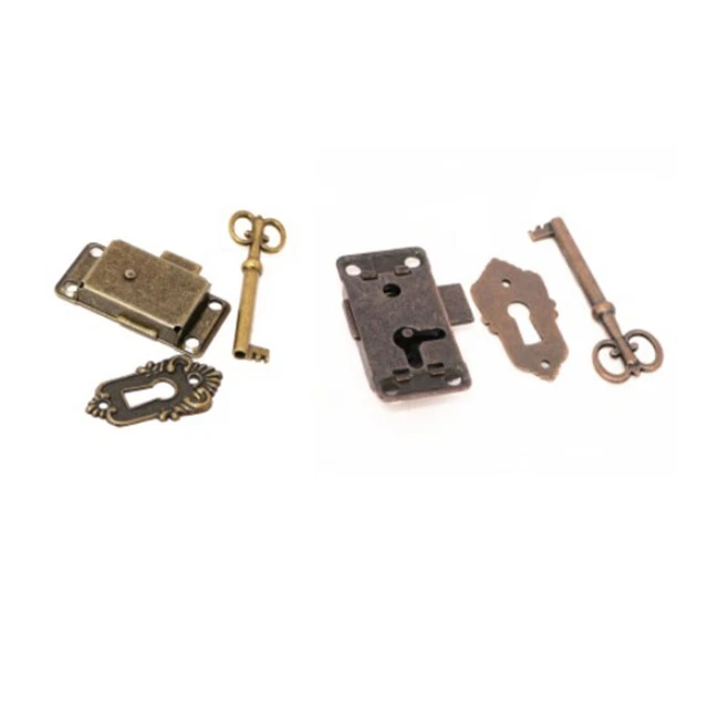 Garde-Robe Porte Lock-Set Tiroir Style Rétro Serrure 53 26mm Antique Placard