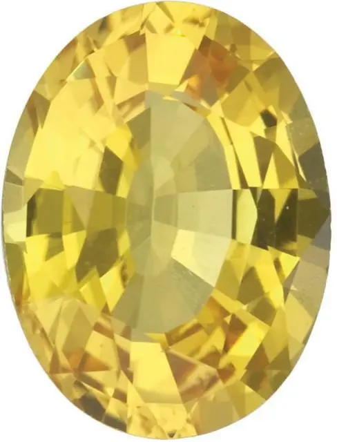 Natural Fine Yellow Sapphire - Oval - Sri Lanka - AAA Grade