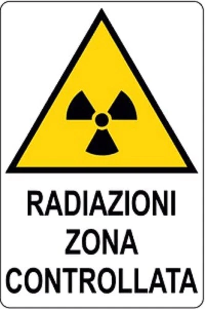 5 etichette adesive ADR pericolo radiazioni - SEG 9461