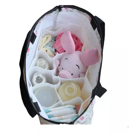 Baby Organizer Bag Portable Diaper Nappy Bottle Changing Divider Storage 3