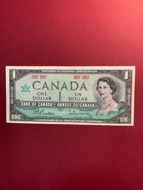 1967 Canada One Dollar Banknote  No Serial  #  Circulated