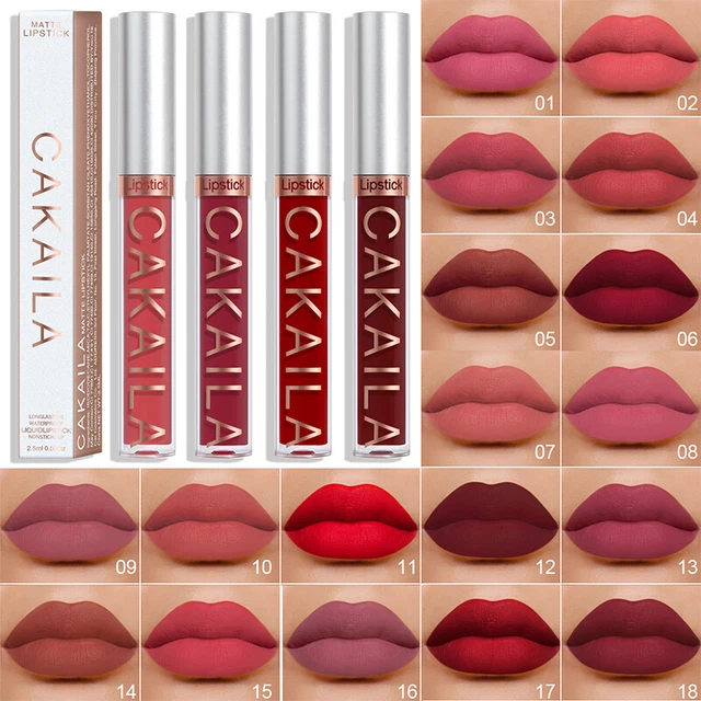 Velours Rouge à Lèvres Liquide Lèvre Gloss Mat Maquillage Beauté Fournitur ,