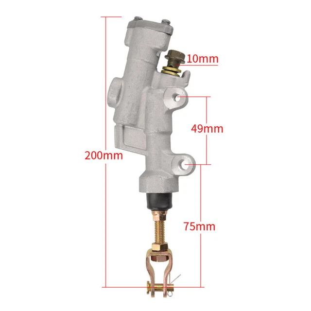 US STOCK Motorcycle ATV Rear Foot Brake Master Cylinder Pump Reservoir Hydraulic