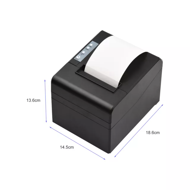 80mm USB & LAN Thermal Receipt Printer Kit Auto Cutter ESC/POS Print Machine AU 2