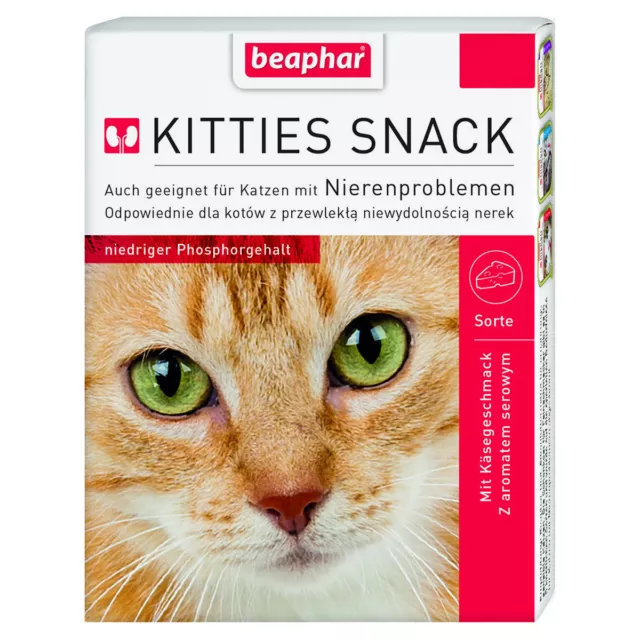 Beaphar Kitties Golosinas, Snacks para Gatos, Nueva