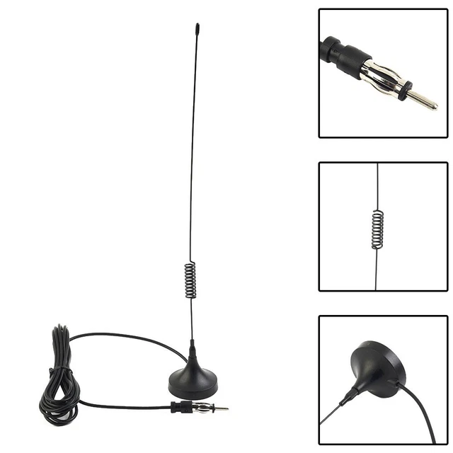 Antenna booster segnale auto radio stereo FM/AM segnale aereo magnetico & nuovo