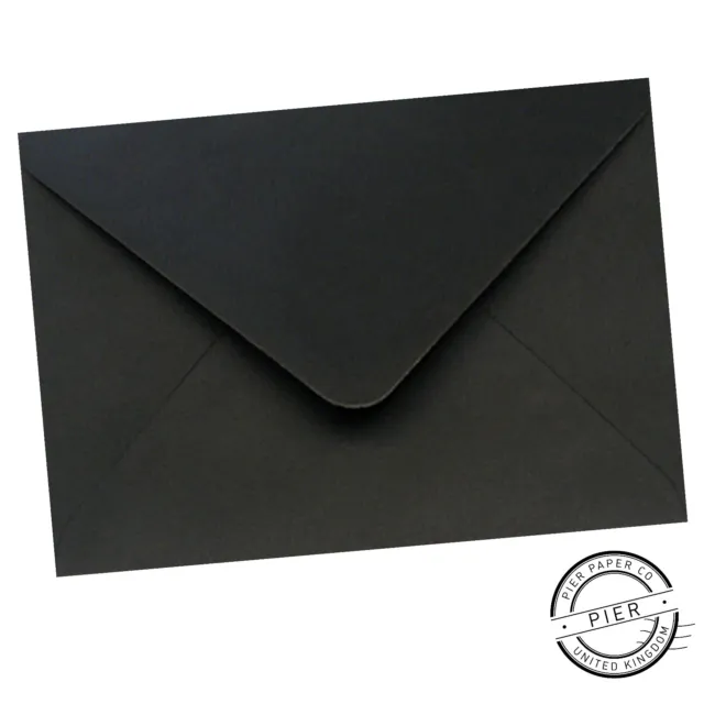Black C5 Premium Greetings Card 100gsm Envelopes 162 x 229mm by Pier Paper Co.