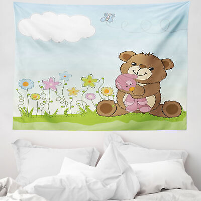 Fiore Arazzo Cartoon Teddy Bear e Toy