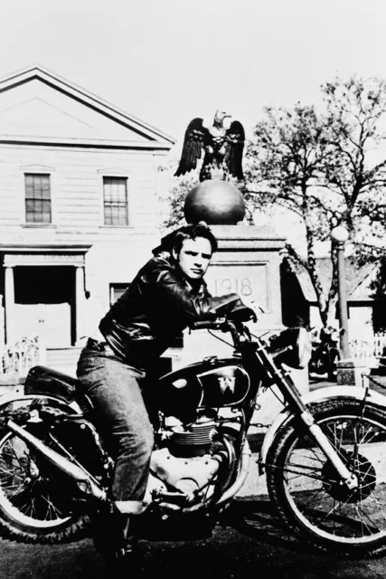 Wild One Marlon Brando 24X18 Poster Triumph Motorcycle