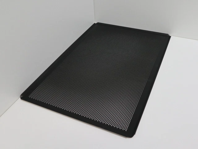 Backbleche 10x Teflon beschichtet neu 60x40 cm f Bäckerei anti haft gelocht Alu