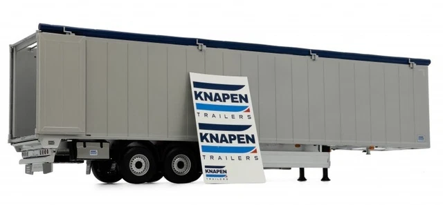 Remorque MARGE MODELS échelle 1/32 KNAPEN Bleue - Neuve Sous Boîte