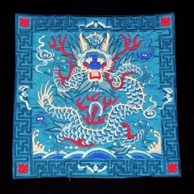 Engaging Artistic Qing Dynasty Chinese Official Clothes Dragon Embroidery sd4