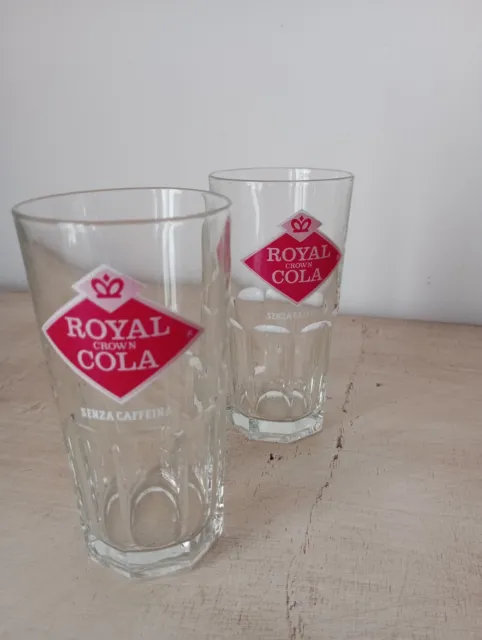 set due bicchieri da collezione anni 60/70 royal crown cola