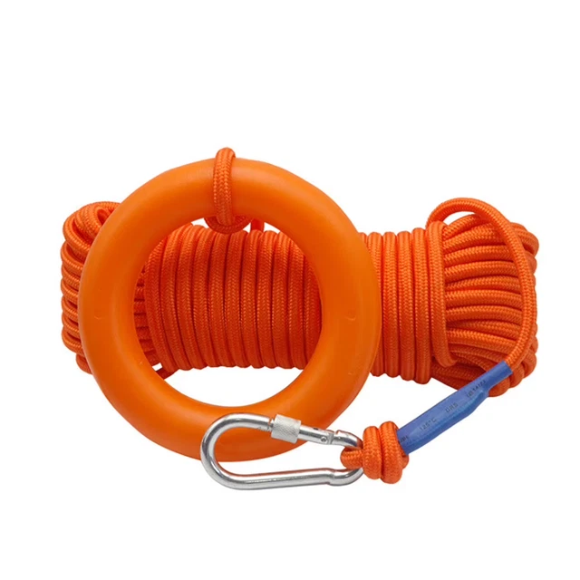 Life Rope Throw WATER FLOATING LIFESAVING Rope Strong Reflective Buoyant Throw Rope ...
