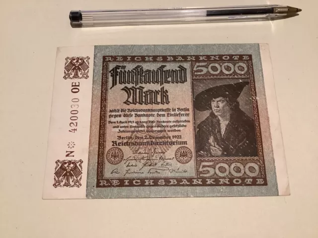 Germany old vintage bank note old money Ref A389