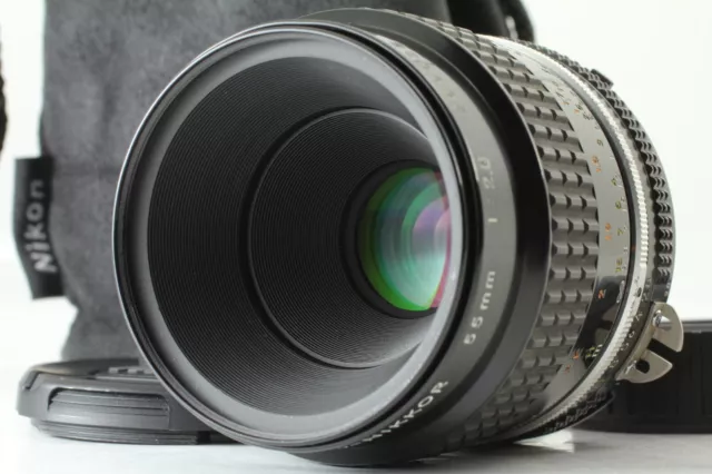 [N MINT /Case] Nikon Ai-s AIS Micro Nikkor 55mm F2.8 Macro Prime Lens From JAPAN