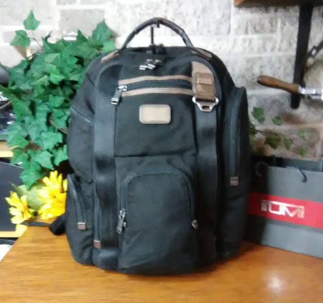 Tumi 22382Hkh Alpha Bravo Kingsville Deluxe Black Nylon Backpack Travel Carryon