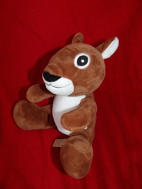 Doudou Peluche  Zeeman Ecureuil Marron Blanc NEUF