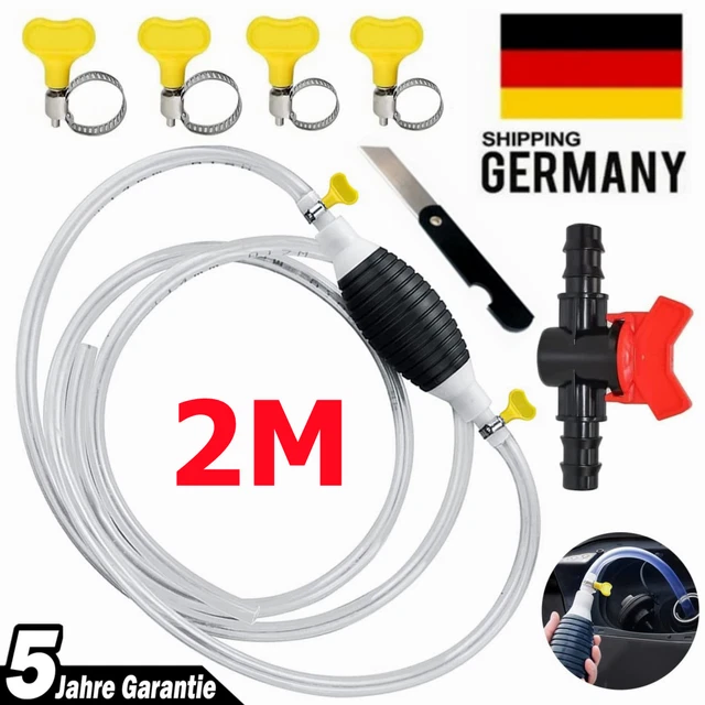 Handpumpe Zum Umfüllen - Für Wasser, Benzin, Diesel Und Öle, Mit Schlauch