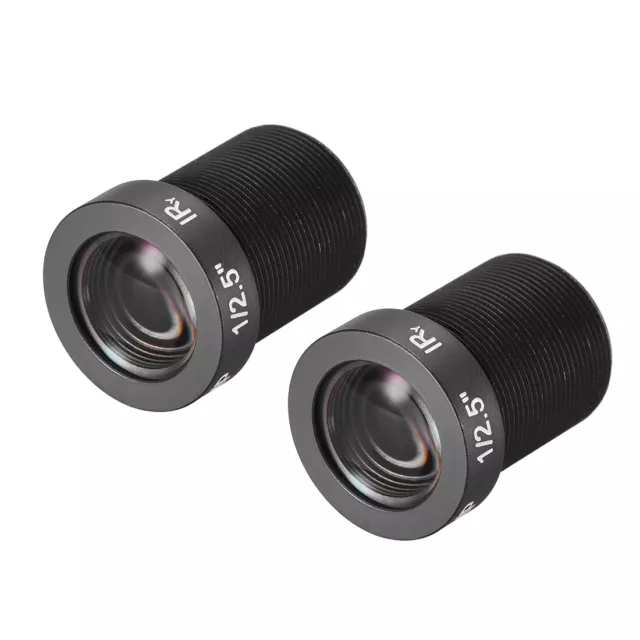 2 Pcs Camera Lens 16mm Focal Length 5MP F2.0 1/2.5 Inch Wide Angle