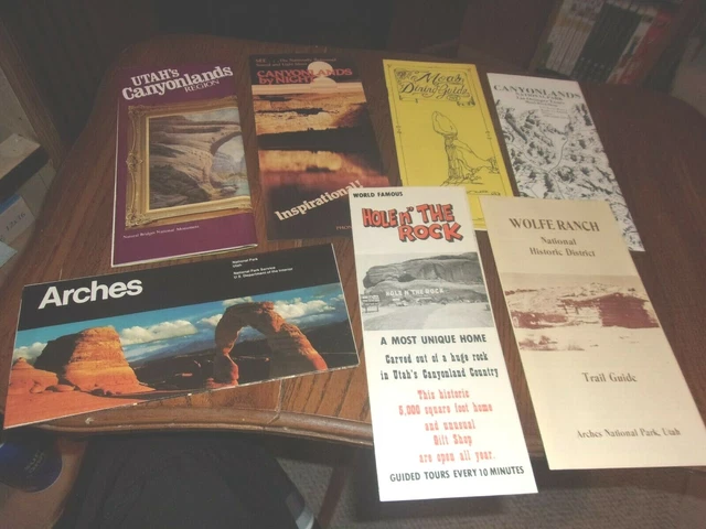 Canyonlands / Arches / Moab National Park Brochures 1984 Lot
