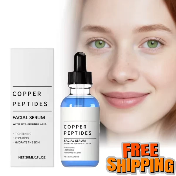 COPPER PEPTIDE SERUM GHK-Cu 1% Conc. Face Skin - Restore and Boost Collagen  £3.52