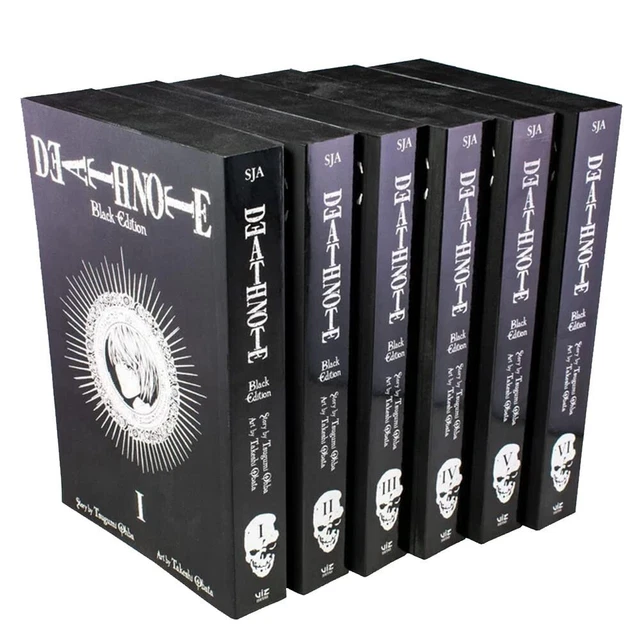 Death Note E6 DEATH NOTE BLACK Edition Volume 1-6 Collection 6 Books Set By Tsugumi ...