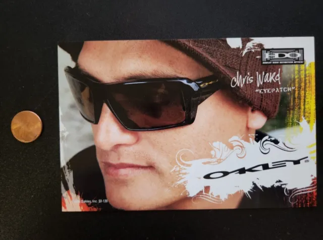 OAKLEY 2006 CHRIS WARD SURF dealer promo display card Flawless New Old Stock