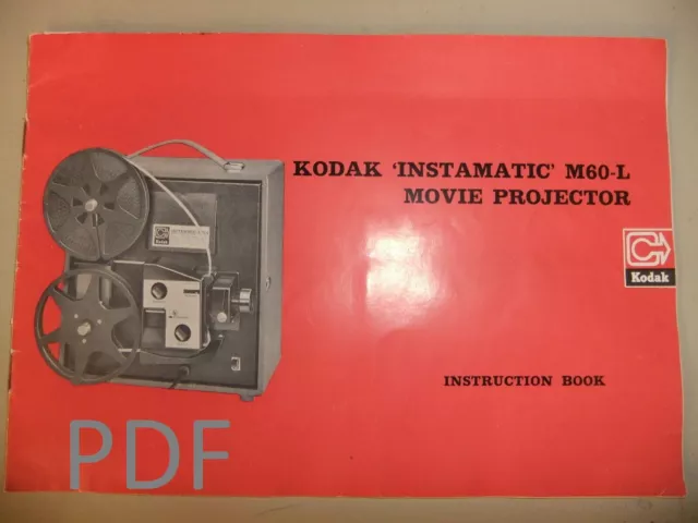 Instructions cine movie projector KODAK INSTAMATIC M60-L - Email/CD