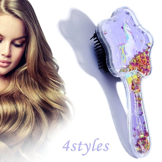 Cute Unicorn Air Cushion Comb Hair Scalp Massage Brush Rainbow Airbag Com