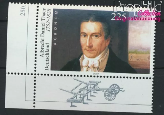 FR of Germany 2255II halftoning 15°/75° MNH 2002 Albrecht Daniel Thaer (8867526