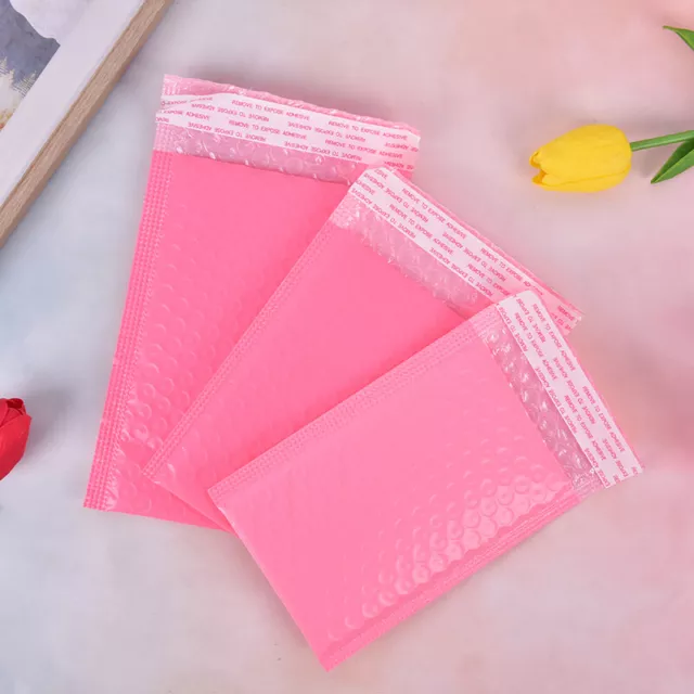 10x Pink Bubble Bag Mailer Plastic Padded Envelope Shipping Bag PackagingB JdTO