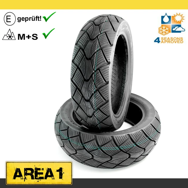 Set Pneumatici 120/70-12 E 130/70-12 Tutte Stagioni - Per Scooter Peugeot E Altri Modelli - Foto 6