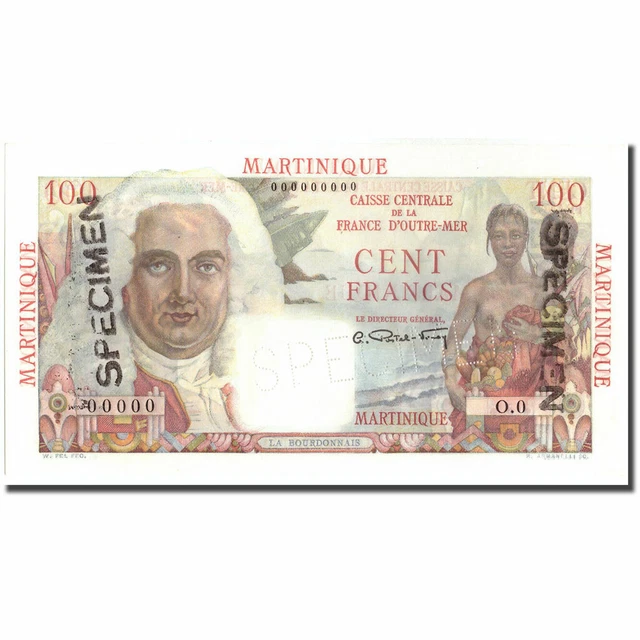 [#215924] Banknote, Martinique, 100 Francs, Undated (1947-49), Specimen, KM:31s