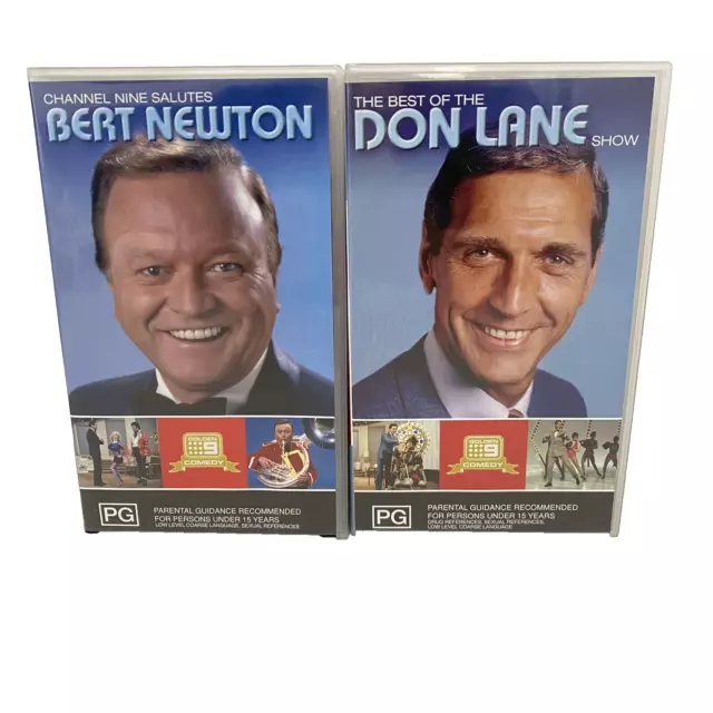 Channel Nine Salutes Bert Newton + The Best Of The Don Lane Show VHS Bundle TV