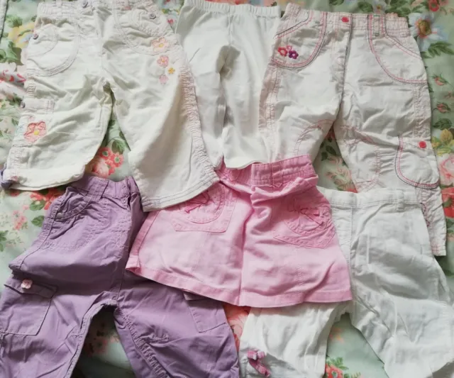 Six Aged 12-18 Months Girls Pants/Shorts