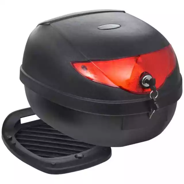 Motorradkoffer 36L Top Case Motorrad Roller Rollerkoffer Topcase Koffer vidaXL