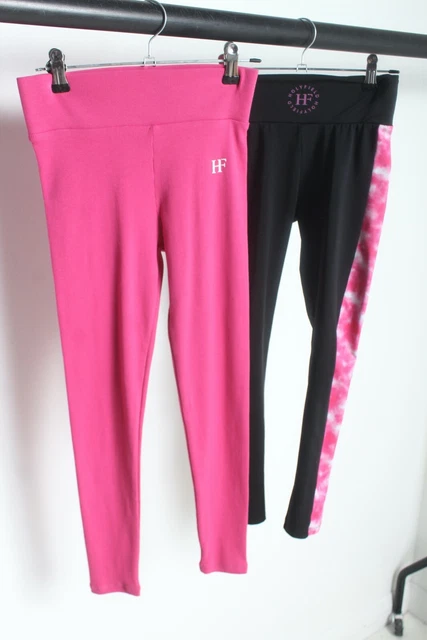 x 2 Pacchetto Leggings Sportivi Holyfield Ragazze - Età 8 10 Anni XS (90f)