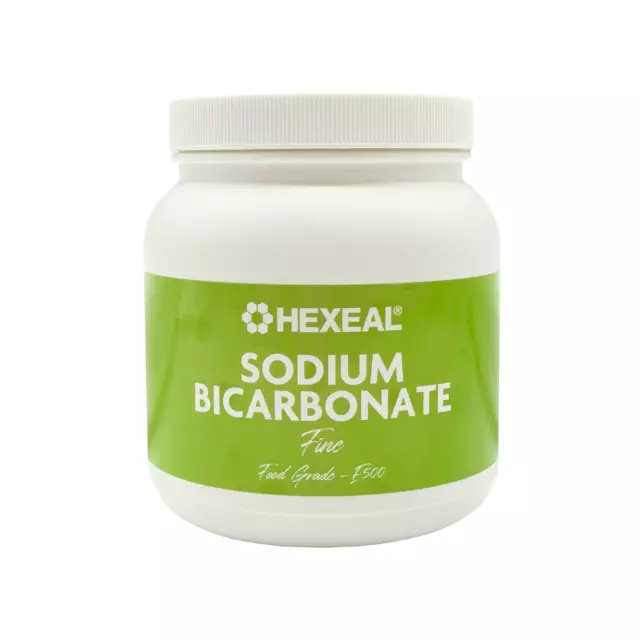 Hexeal Sodium Bicarbonate Cleaning, Baking Soda | 1kg Tub 100% Food Grade