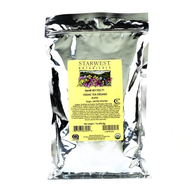 Té orgánico Essiac, 1 libra