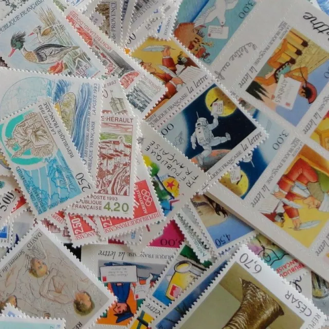 Lot FRANCE timbres neufs FACIALE 25 € pour 20,99 € LIVRAISON GRATUITE