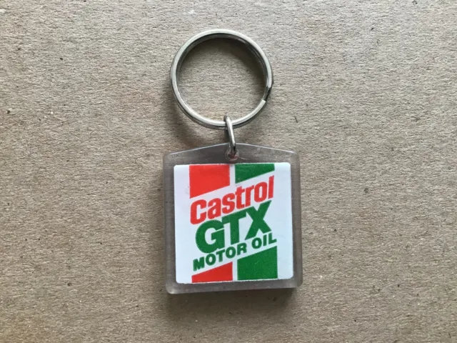 1980s  Castrol GTX motor oil original key chain.