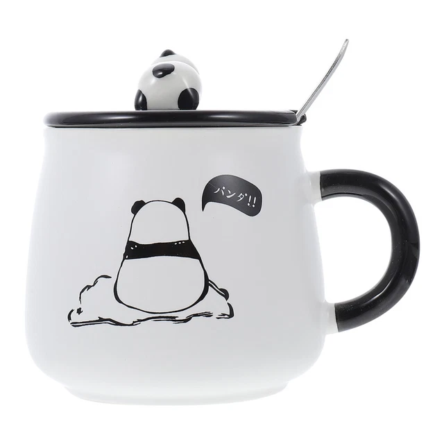 Taza de té de cerámica para panda para animales tazas de café para el hogar