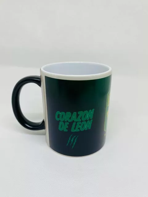 11 oz taza de cerámica blanca club Leon Taza mágica mensaje para agregar nombre 3