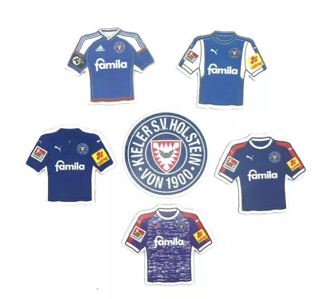 KSV Holstein Kiel Trikot Magnet versch. Saisons Fussball Bundesliga AMBALLCOM