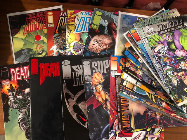 Early Image Comic Book lot Savage Dragon Shadowhawk Deathblow Pitt Cyberforce